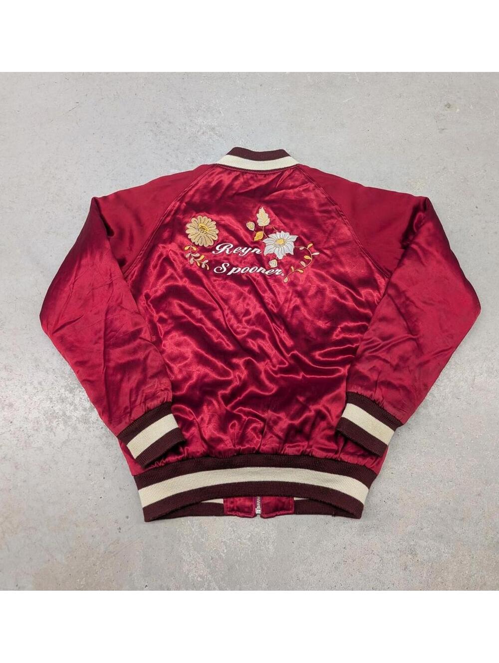 Rare Vintage Reyn Spooner Shinjuku Hawaii Flower Red Jacket
